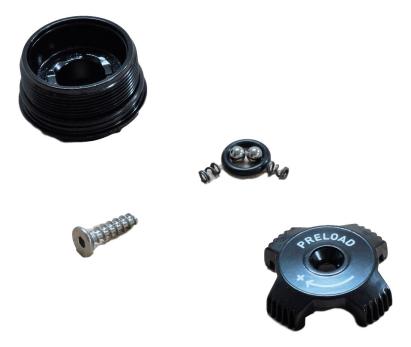 Cap superior cu reglaj preload pentru RockShox Recon 2010-2011, aluminiu