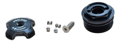 Top cap cu buton preload pentru RockShox Sektor 2011, negru