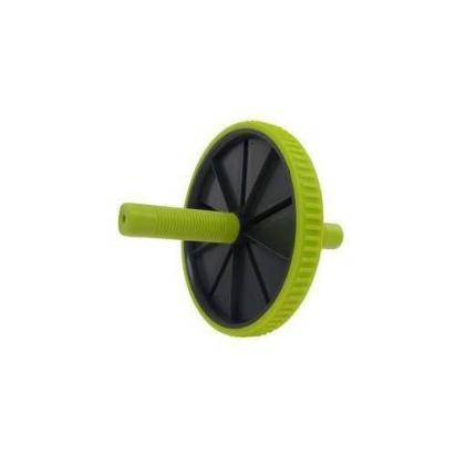 Roată fitness single verde pentru abdomen, brațe și spate, PVC