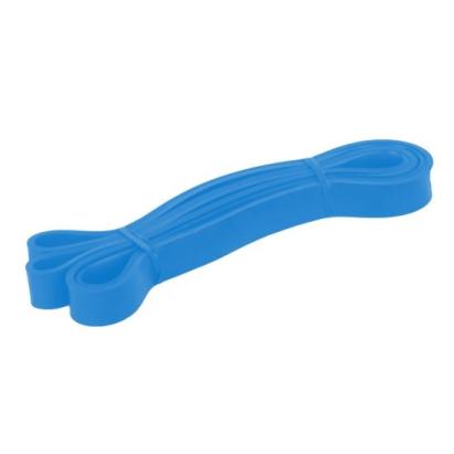 Bandă elastică fitness albastră, rezistență 16-38 kg, 208 cm