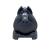 Gantera reglabila DHS 5012, 12 kg, din otel, negru, cu suport inclus