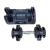 Gantera reglabila DHS 5012, 12 kg, din otel, negru, cu suport inclus