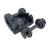Set gantere reglabile DHS Fitness 2 x 6 kg, din otel, negru