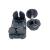 Gantera reglabila DHS 5016, 2.5-12.5 kg, din otel, negru