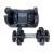 Gantera reglabila DHS 5016, 2.5-12.5 kg, din otel, negru