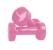 Set gantere aerobic Insportline 2 x 0,5 kg, vinil, roz