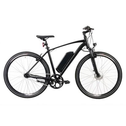 Bicicletă electrică Devron 28173, 28 inch, XL, autonomie 60 km, negru mat