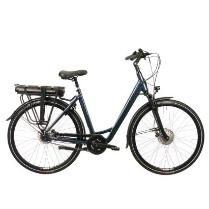 Bicicletă electrică Corwin 28 inch, cadru 530 mm, frâne hidraulice, gri lucios