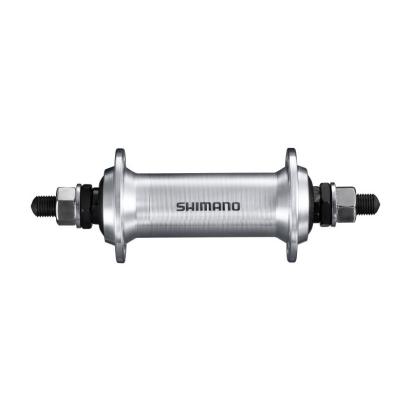 Butuc fata Shimano TX500 36H, 100 mm, ax 140 mm, argintiu