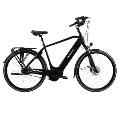 Bicicleta electrica Devron 28427, 28 inch, marime M, negru mat
