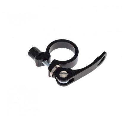 Colier pentru tijă de șa bicicletă DHS 31.8 mm, negru, cu prindere rapidă QR