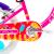 Bicicleta pentru copii DHS Icecream 18 inch roz, cu roti ajutatoare