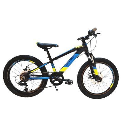 Bicicletă pentru copii Devron Alaska 20 inch, negru-albastru, 6 viteze