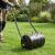 Rola de gazon cu prinderi pentru aerator Negru 110 x 52 cm Fier GartenMobel Dekor