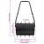 Rola de gazon cu prinderi pentru aerator Negru 110 x 52 cm Fier GartenMobel Dekor