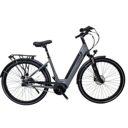 Bicicletă electrică Corwin 28 inch, motor central, mărimea L, gri