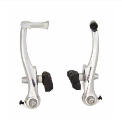 Frana fata V-Brake Shimano 110 mm cu saboti 60 mm, argintiu