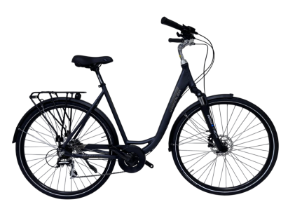 Bicicletă trekking Kreidler 28 inch, mărimea L, negru, cu frâne pe disc