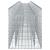 Pat ridicat din gabion 2 pcs Argintiu GartenMobel Dekor