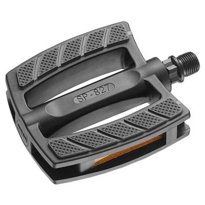 Pedale Marwi SP-827 pentru e-bike, ax 9/16, TPR, cu reflectoare, negru/gri