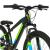 Bicicleta pentru copii Devron Alaska 24 inch, 21 viteze, negru-verde