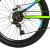 Bicicleta pentru copii Devron Alaska 24 inch, 21 viteze, negru-verde
