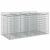 Pat ridicat din gabion 2 pcs Argintiu GartenMobel Dekor