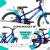 Bicicletă pentru copii DHS Rocket 18 inch, albastru, 6-8 ani