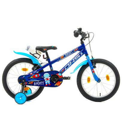 Bicicletă pentru copii DHS Rocket 18 inch, albastru, 6-8 ani