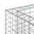 Pat ridicat din gabion 2 pcs Argintiu 250 x 50 x 80 cm GartenMobel Dekor