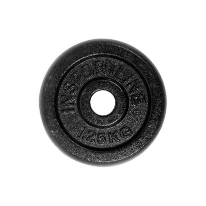 Disc greutate din fier 1,25 kg pentru bara 30 mm inSPORTline