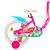 Bicicletă pentru copii DHS Summer 16 inch roz, 4-6 ani, cu roți ajutătoare