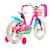 Bicicletă pentru copii DHS Summer 16 inch roz, 4-6 ani, cu roți ajutătoare