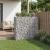 Pat ridicat din gabion 2 pcs Argintiu 170 x 50 x 150 cm GartenMobel Dekor