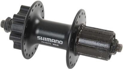 Butuc spate Shimano Deore 36H, 135 mm, pentru disc, negru