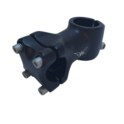 Pipă ghidon bicicletă A-Head 1 1/8, 25,4 mm, 60 mm, negru, Rex