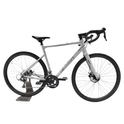 Bicicletă gravel Devron 2.0, 28 inch, mărimea L, gri, cadru aluminiu