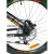 Bicicletă copii DHS Terrana 2423, 24 inch, aluminiu, portocaliu-negru