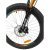 Bicicletă copii DHS Terrana 2423, 24 inch, aluminiu, portocaliu-negru