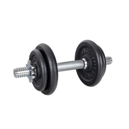 Gantera reglabila 10 kg din fier cu discuri metalice si bara filetata