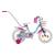 Bicicleta copii Polar Unicorn 14 inch cu roti ajutatoare, albastru-roz