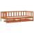 Pat de zi cu headboard 3 pcs Maroniu cerat Lemn de pin masiv GartenMobel Dekor