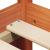 Pat de zi cu headboard 3 pcs Maroniu cerat Lemn de pin masiv GartenMobel Dekor