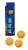 Mingi tenis de masa Double Fish 3 stele, ABS 40 mm, set 3 bucati