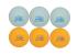 Mingi tenis de masa Double Fish 2 stele ABS 40 mm, set 3 bucati
