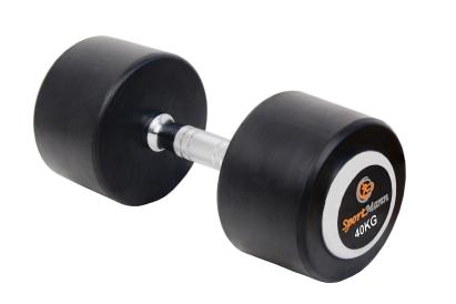 Gantera cauciucata profesionala 40 kg cu maner cromat antiderapant