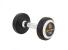 Gantera cauciucata 8 kg Sportmann, maner cromat ergonomic