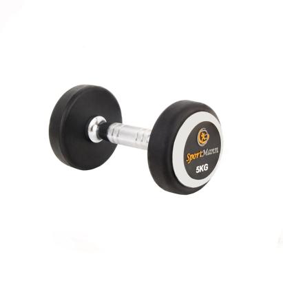 Gantera cauciucata 6 kg Sportmann pentru fitness acasa si sala