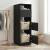 Dulap de rufe Stejar Negru 50 x 68 x 162 cm Lemn compozit GartenMobel Dekor