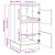 Dulap de rufe Stejar Artizanal 50 x 68 x 102 cm Lemn compozit GartenMobel Dekor